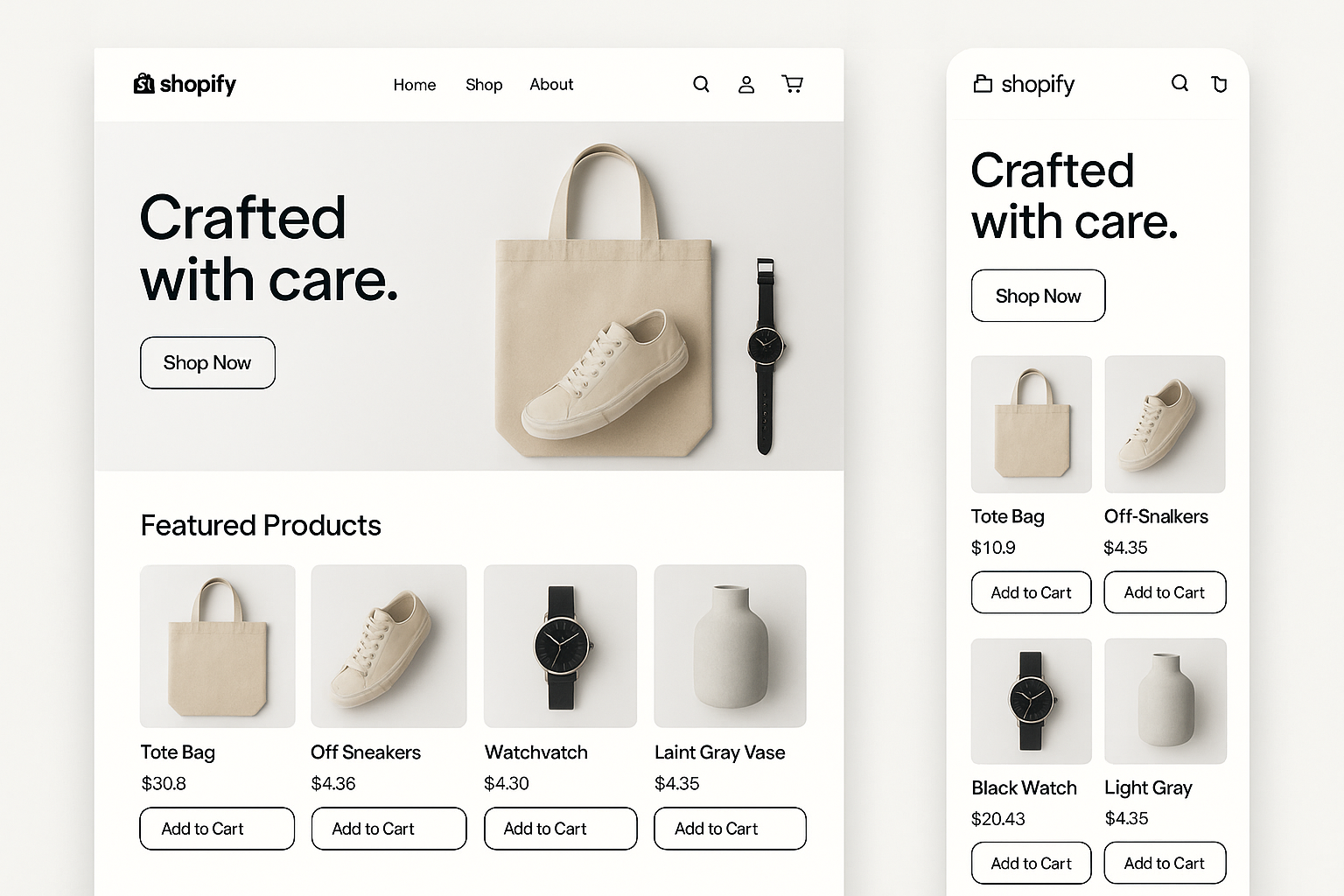 shopify web design